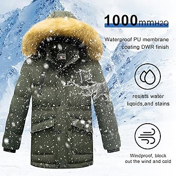 whowhat フーワット HOODED REVERSIBLE COAT Amazon.com: WULFUL Boy's Winter Coat Waterproof Fleece Lined